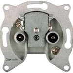 10 Stück - Dur-line BK-Durchgangsdose 14 dB Breitband 